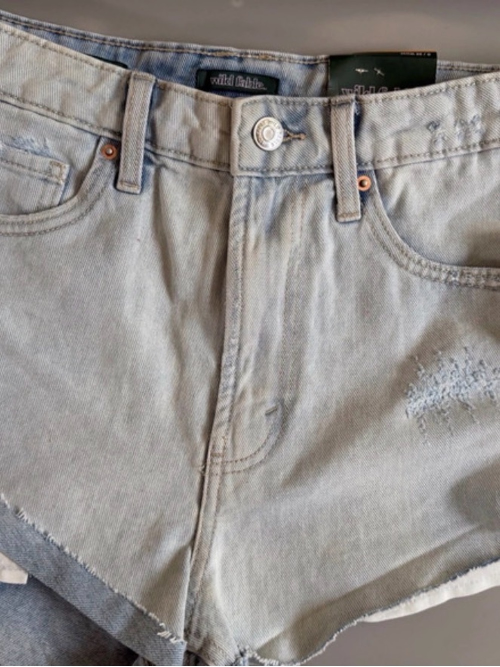 wild fable Pale Washed Denim Cutoff Shorts